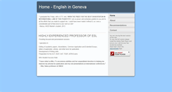 Desktop Screenshot of englishingeneva.com